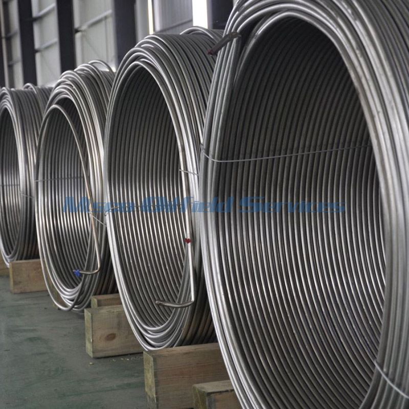 ASTM B704 UNS N08825 Bright Annealed Seamless 825 Coiled Tubing for Oil Drilling