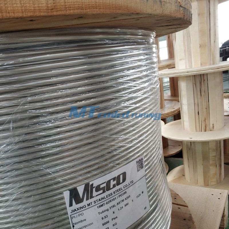 ASTM A269 Flame Retardant 316/316L Welded Coiled Tubing With CCS for Oil Field