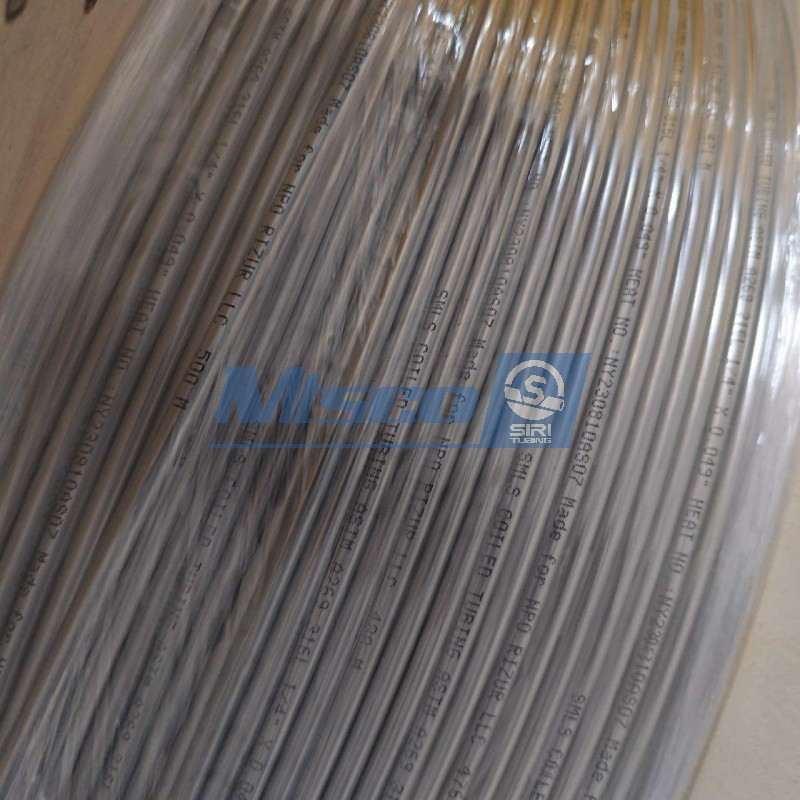 UNS N06625 Nickel Alloy Heat Coil Tube Corrosion Resistance ISO Certified