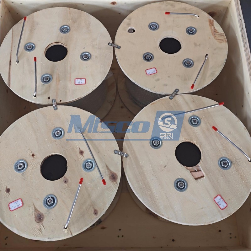 Alloy 625 Welded Capillary Tube Iron Reel Packing For Petrochemical