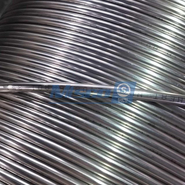 ASTM A789 Super Duplex Steel S32750 Welded Coiled Tube Laser Welding