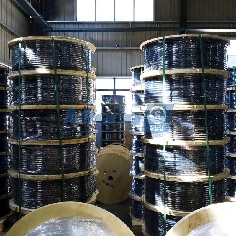 Alloy 825 Welded Tubing Encapsulated Cable 1/4 inch Santoprene TPV 