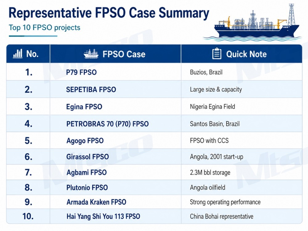 Typical FPSO Projects